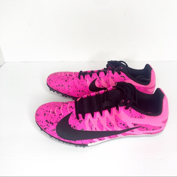 pink track spikes
